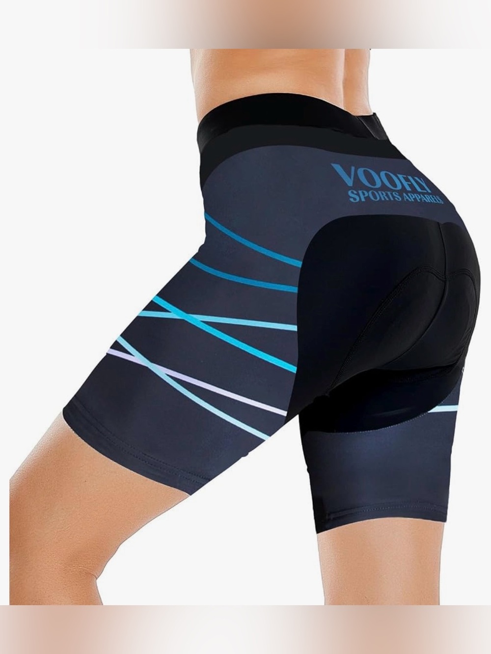 New Voofly Woman’s Sports Bike Shorts Padded for Cycling Bicycle, Sz M